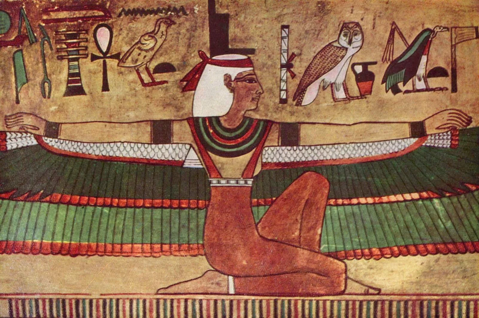 Figure 17. Aset wall painting in the tomb of Seti I (KV17)   Ägyptischer Maler um 1360 v. Chr. - The Yorck Project (2002) 