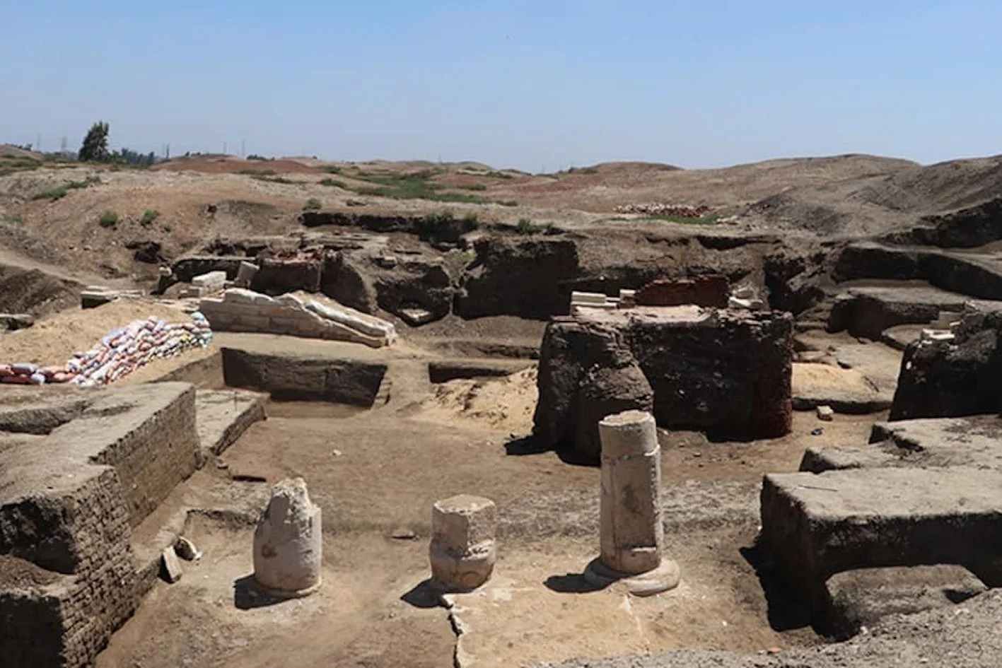 Figure 34. The remains of the ancient Egyptian astronomical observatory at the Temple of Buto site. The facility is thought to date to the 6th century BCE 