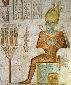 Figure 13. Relief in the interior of the Hathor Temple of Deir el-Medina ("City Monastery"), Ancient Egyptian Set Maat ("Place of Truth"), in Thebes-West near Luxor, Egypt. (Photo by Olaf Tausch)