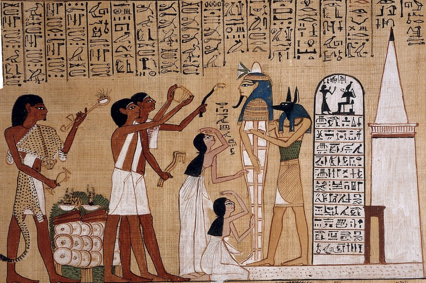 Figure 9. Opening of the Mouth Ceremony wit Anubis