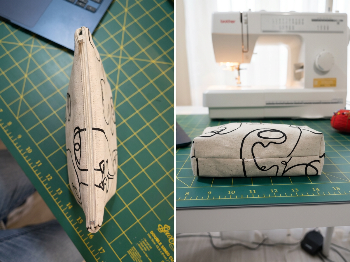 My First Zippered Pouch: Learning the Zipper Sandwich