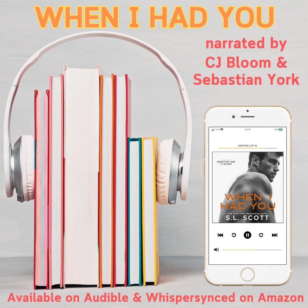 🏁YAY!! When I Had You is Live in Audio 🏁
🧡Narrated by CJ Bloom &amp; Sebastian York

Audible: *linkinbio*
Kindle Unlimited &amp; Amazon: *linkinbio*

What to expect:
♡ Single Dad
♡ Sports romance
♡ Age Gap
♡ Off limits little sister
♡ Enemies to L