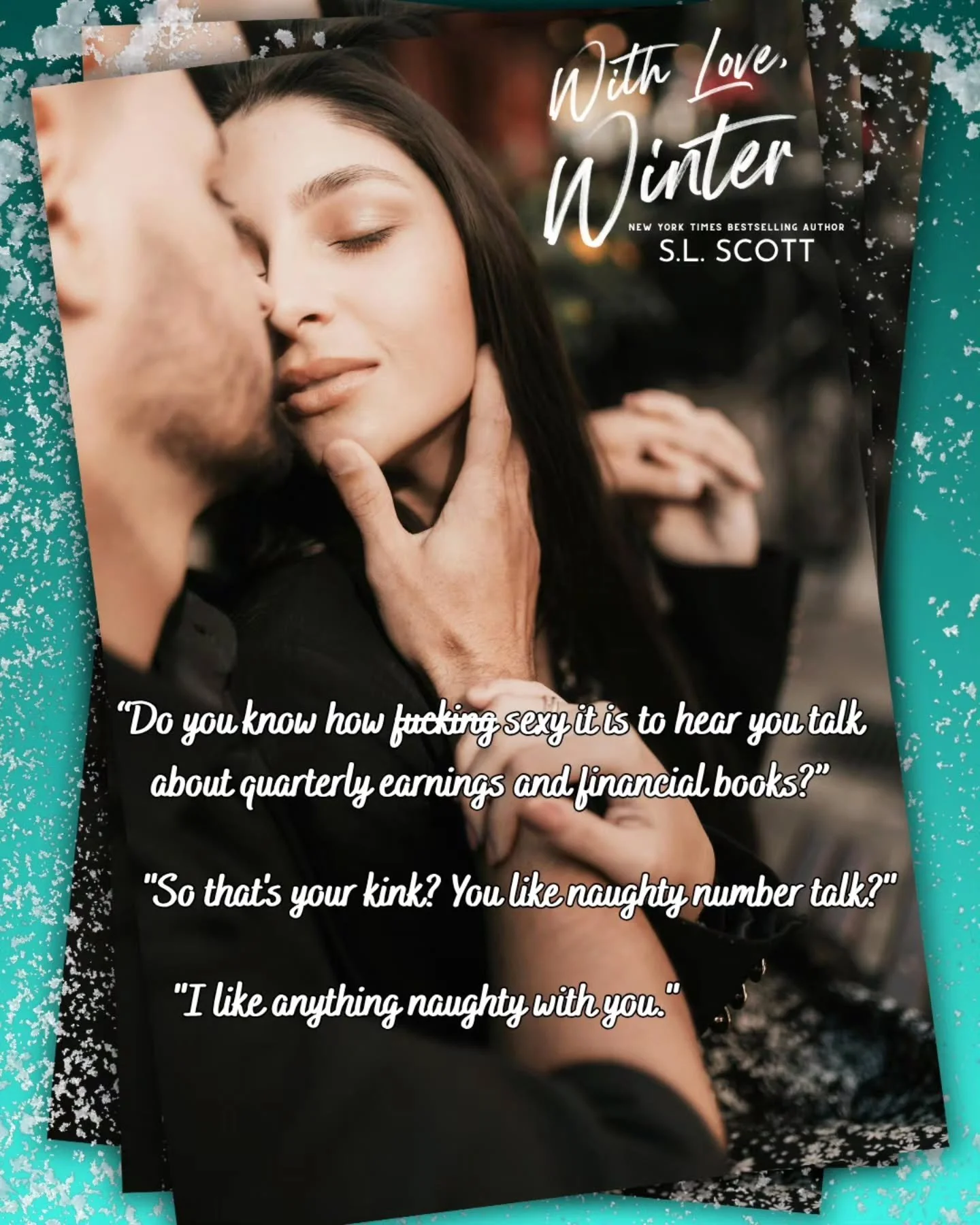 Teaser Tuesday...Spicy Edition 🔥

&ldquo;Do you know how fucking sexy it is to hear you talk about quarterly earnings and financial books?&rdquo;
&ldquo;So that&rsquo;s your kink? You like naughty number talk?&rdquo;
&ldquo;I like anything naughty w