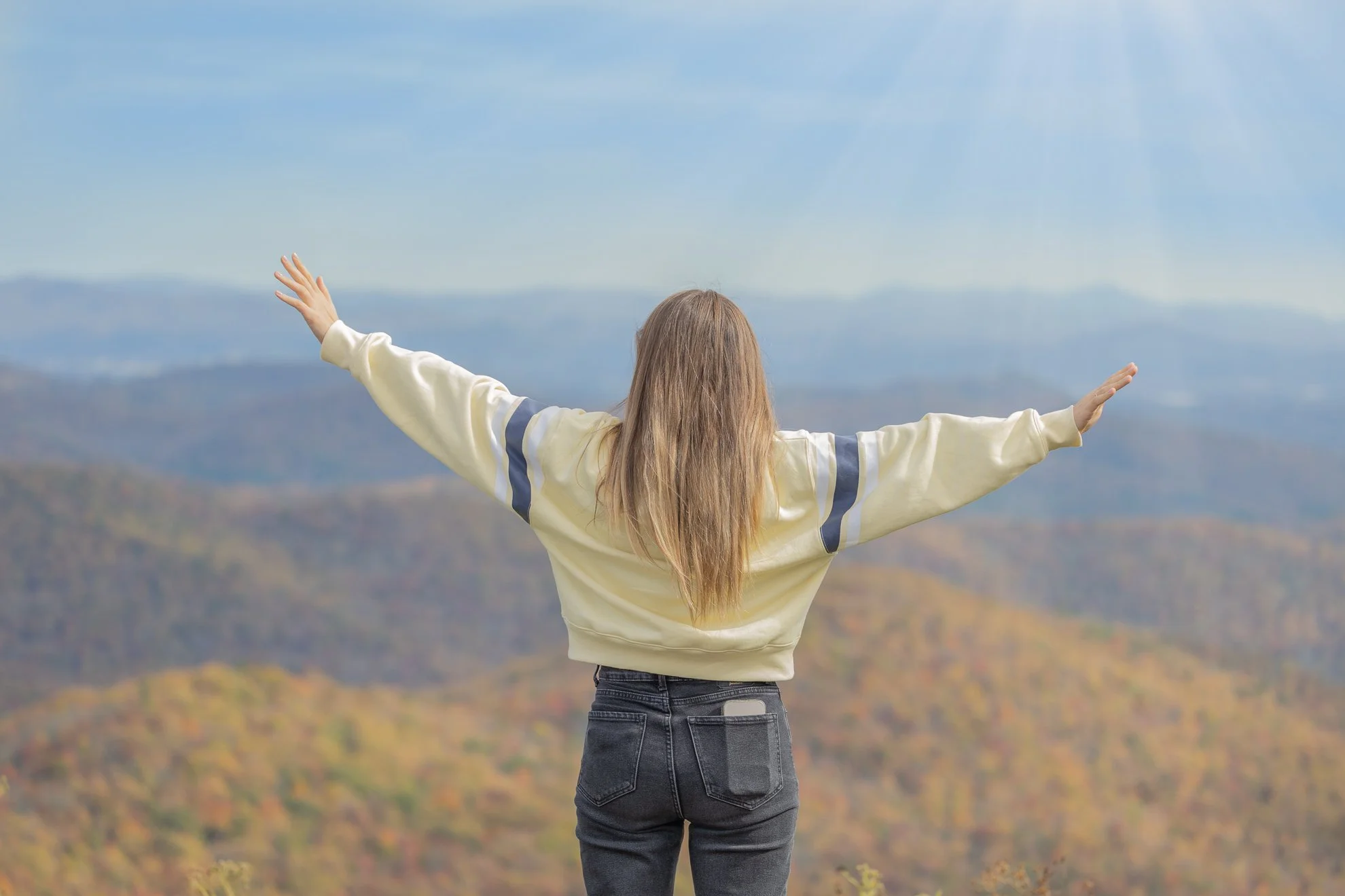 Young Lady - mountain View