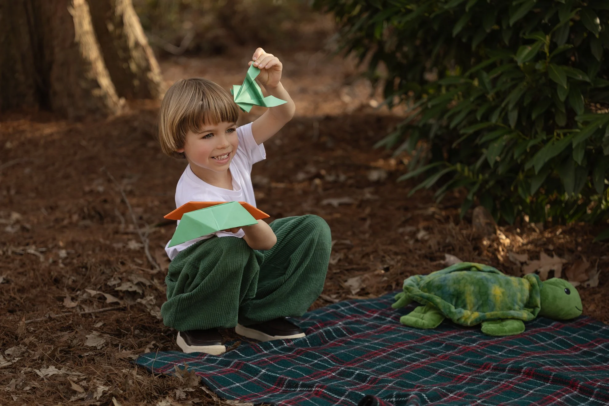 Paper Boats 2026_03_01_IMG_2262 Boy with Paper Boats and Paper Frog.jpg