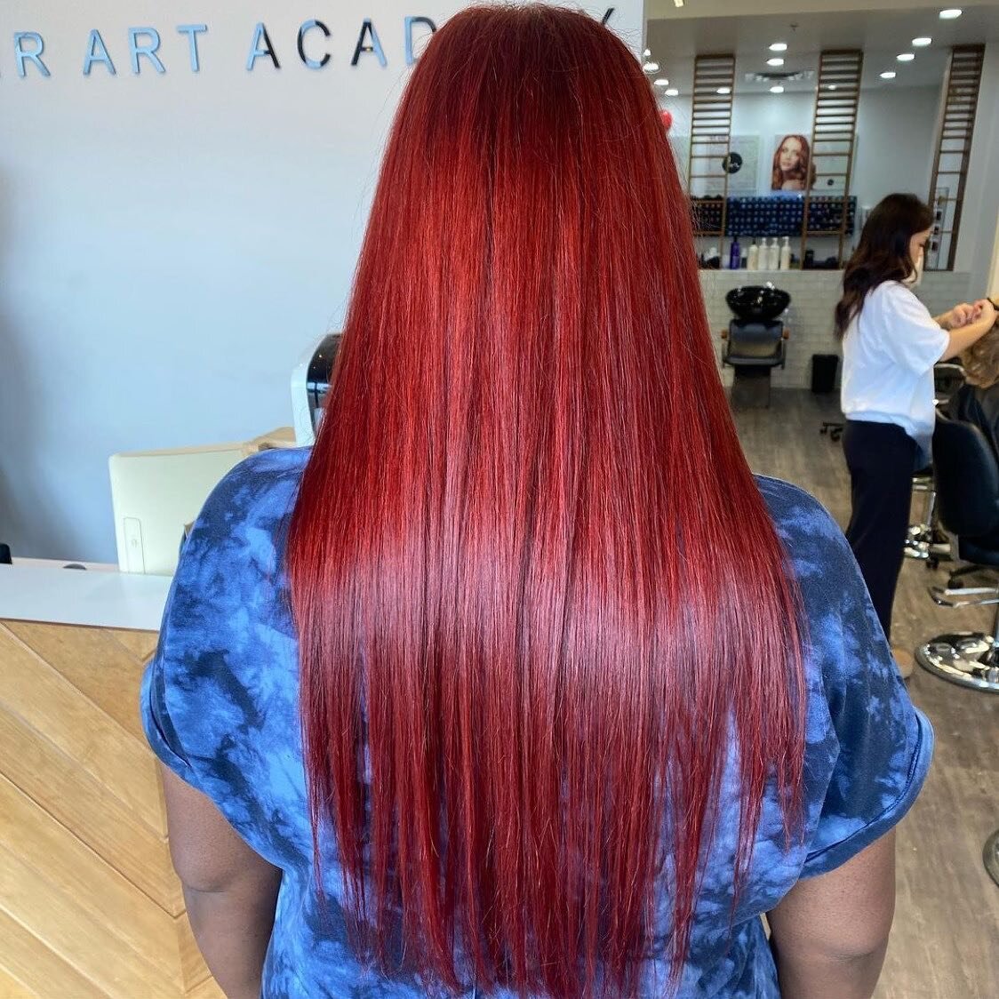 Belle started in our September full time program and she is a natural! ❤️ 
It&rsquo;s giving Ariel 🧜&zwj;♀️✨

Root touch up + pull through 

#hair #hairstyle #beauty #hairstyles #haircut #fashion #hairstylist #makeup #haircolor #love #style #instago