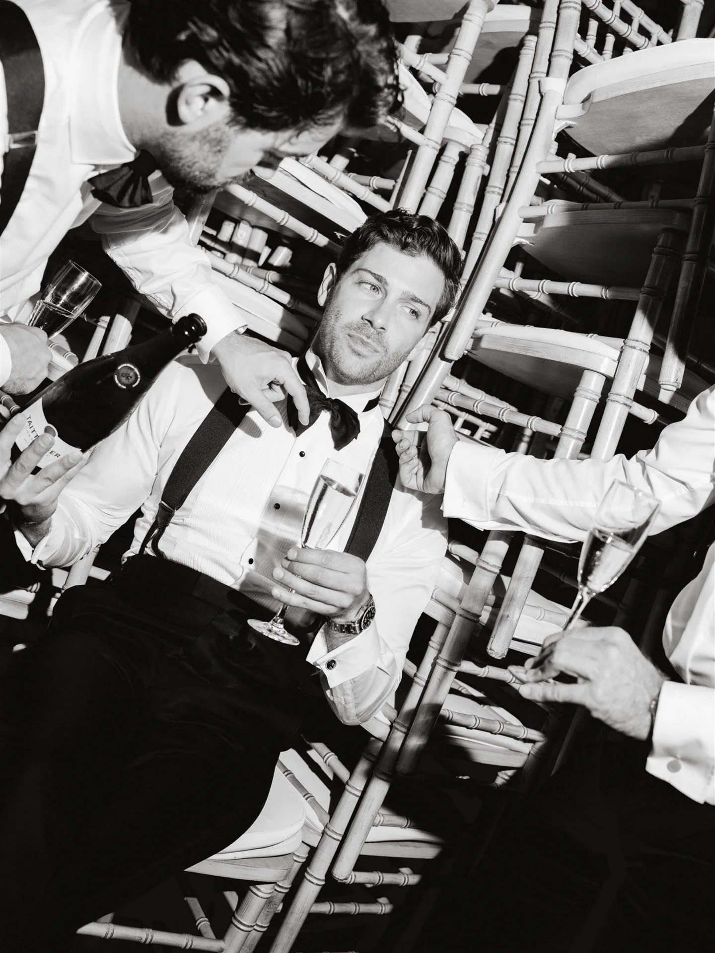 Pierre + entourage deserve a post. One of those groom moments, pre-ceremony. Unfolding naturally, with a thunderstorm building in the background, holding the tension. Then, just moments before the outdoor ceremony, it broke into sun.

12 July 2025
La