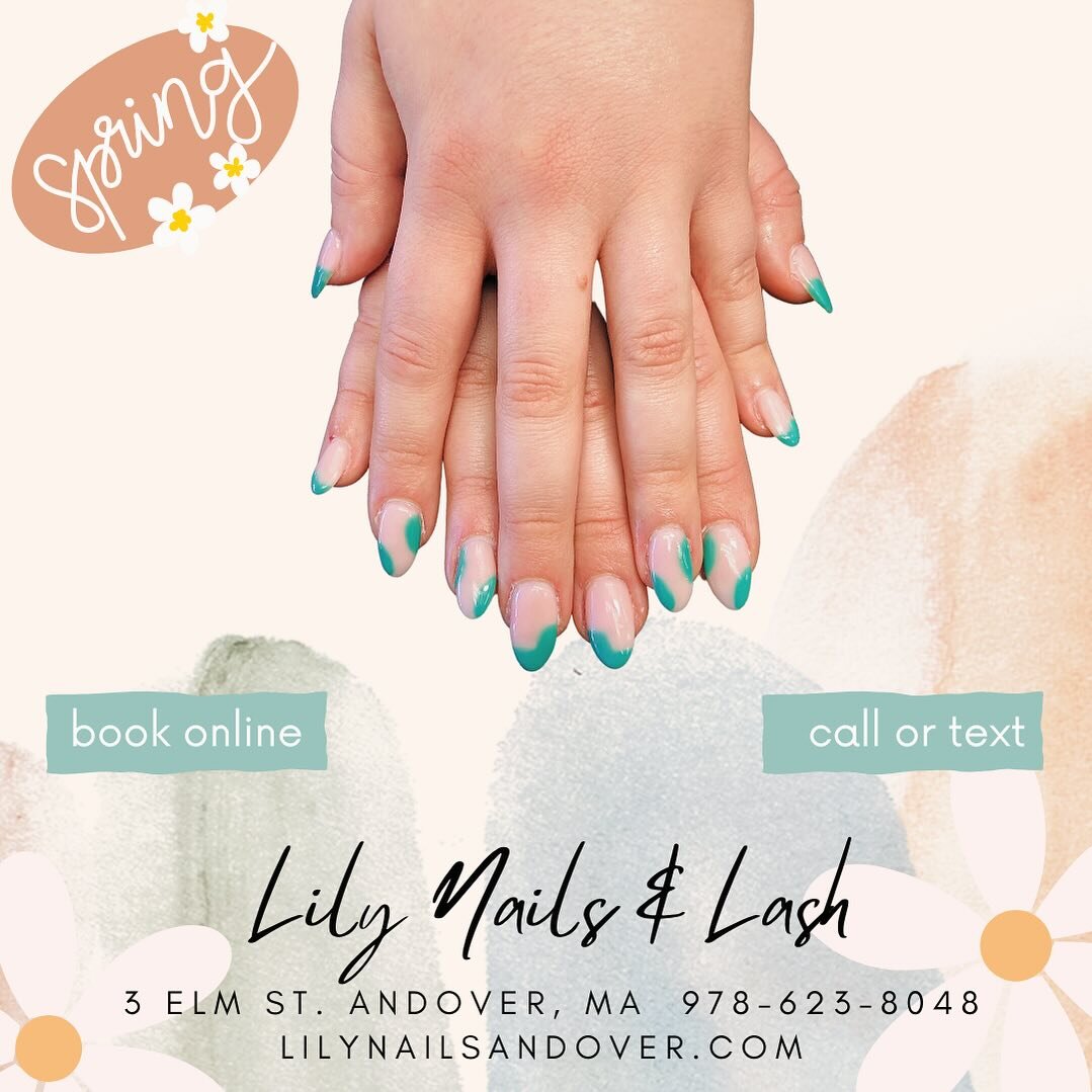 With March coming near, are you excited for spring? We can&rsquo;t wait for the smell of fresh flowers, the sight of leaf-filled trees, and the glow of spring colored nails to match the season 🌼

Booking appointments is easy!
&bull;Book Online: Lily