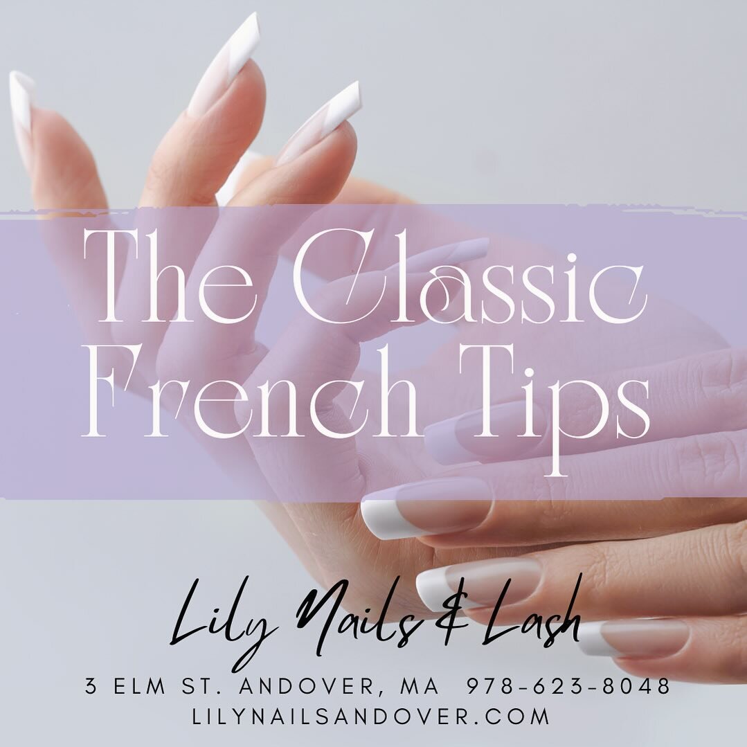 Try out the classic French tips or switch out white tips for any color of your choice! Come check out our huge array of color selections from regular lacquer to dazzle dry, gel polish to dipping powders! So many to choose from!

#nails #nailsnailsnai