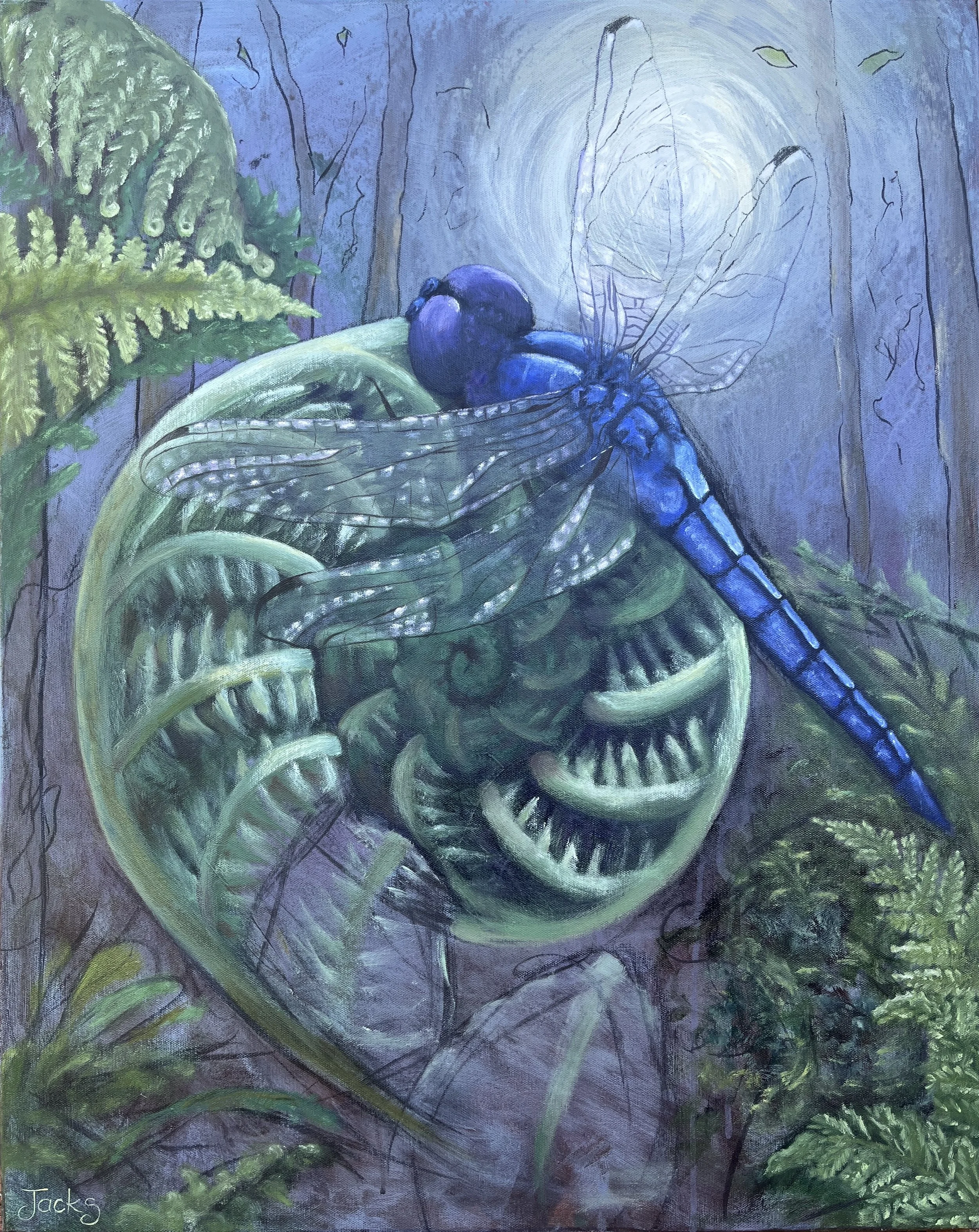 Beauties of the forest cropped view