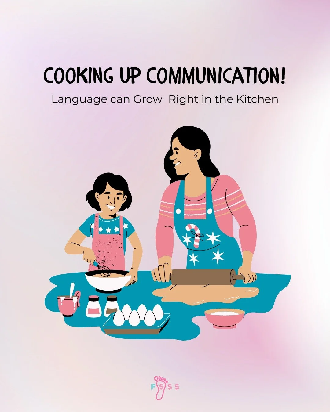 Cooking isn’t just about tasty food — it’s an amazing way to build language and confidence!
When we invite children into the kitchen, we create natural opportunities for speech and language growth. Measuring, mixing, and tasting sp