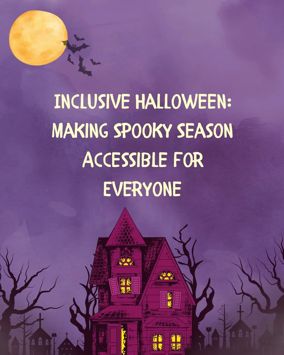 Halloween can be such a fun and exciting time—costumes, creativity, connection, and community! But for some people, especially those with sensory needs, mobility challenges, communication differences, or anxiety around change, Halloween can fee