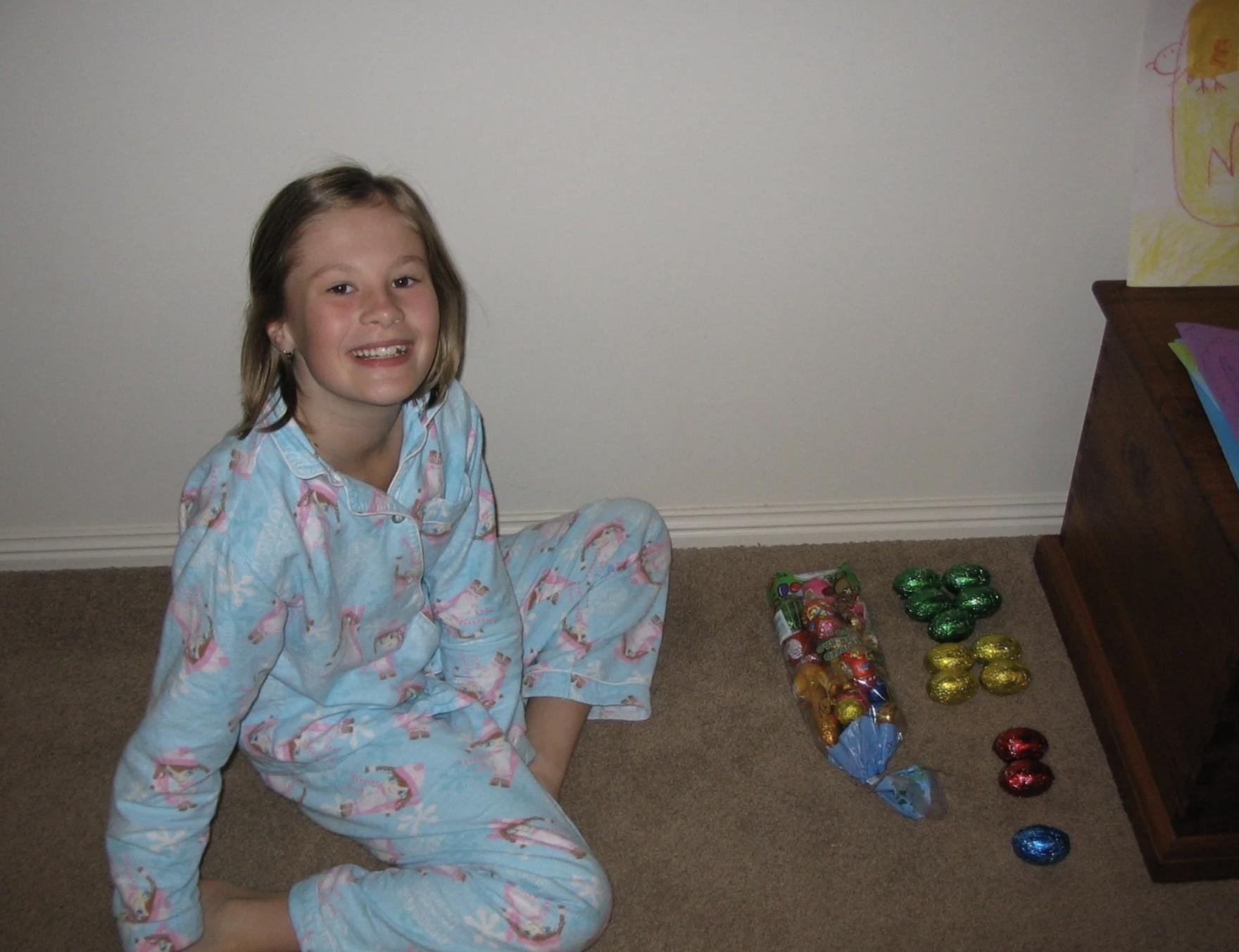 Shay Cole as a child