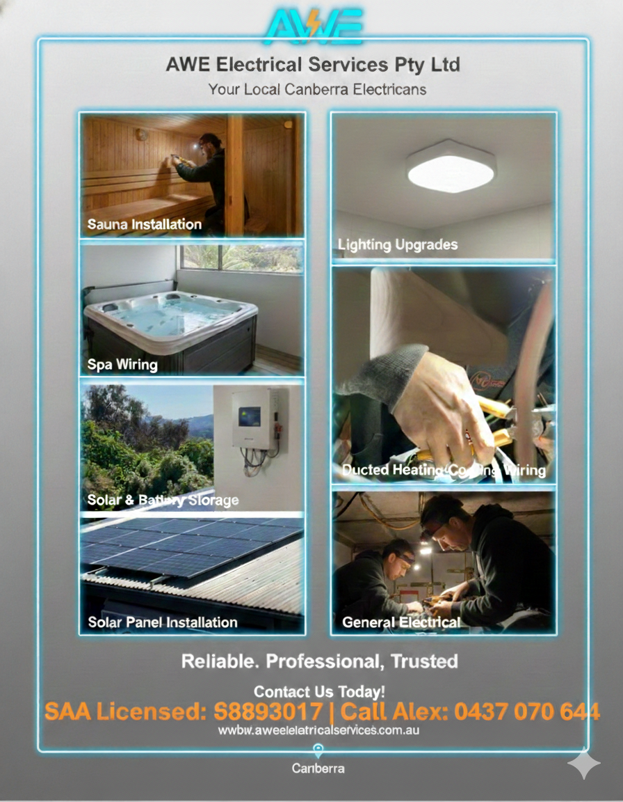 ⚡️ Professional Sparky Services in Canberra! ⚡️