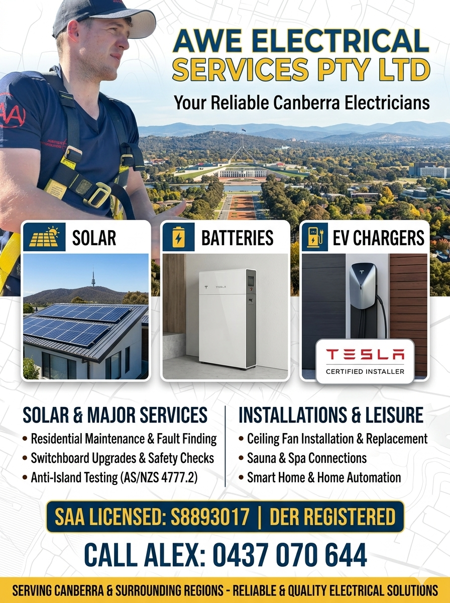 Why Canberra Homeowners Should Invest in Solar, Batteries, and EV Charging Now