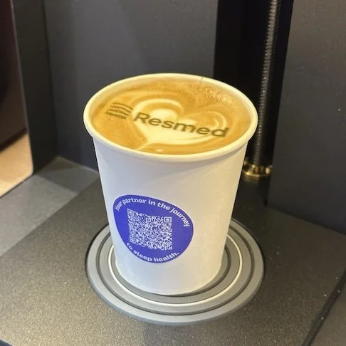 coffee foam printing latte art print machine ripple convention singapore exhibition coffee catering singapore coffee cart barista hire mobile cart Suntec mbs sands expo hot and iced coffee chocolate tea espresso latte cappuccino competitive