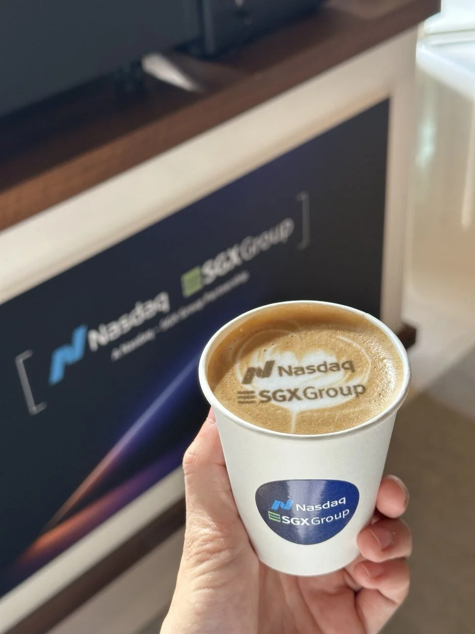 Custom foam print latte Coffee cart live station services Singapore mobile barista catering for conventions, roadshows, corporate parties. Enjoy freshly brewed coffee, espresso, lattes, iced tea, hot chocolate, and custom branding on carts and cups