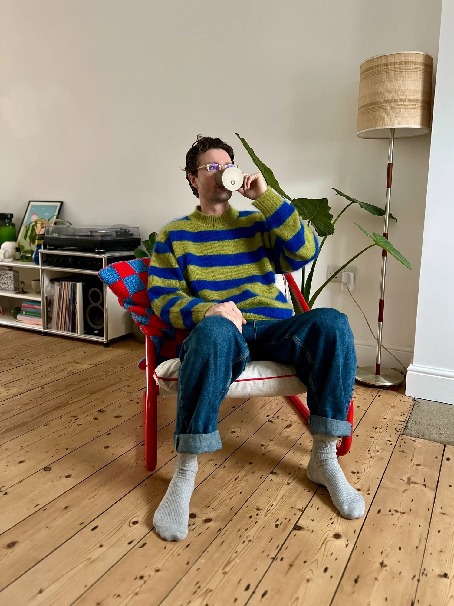 Brushed Mohair Stripe Jumper — yoke studio
