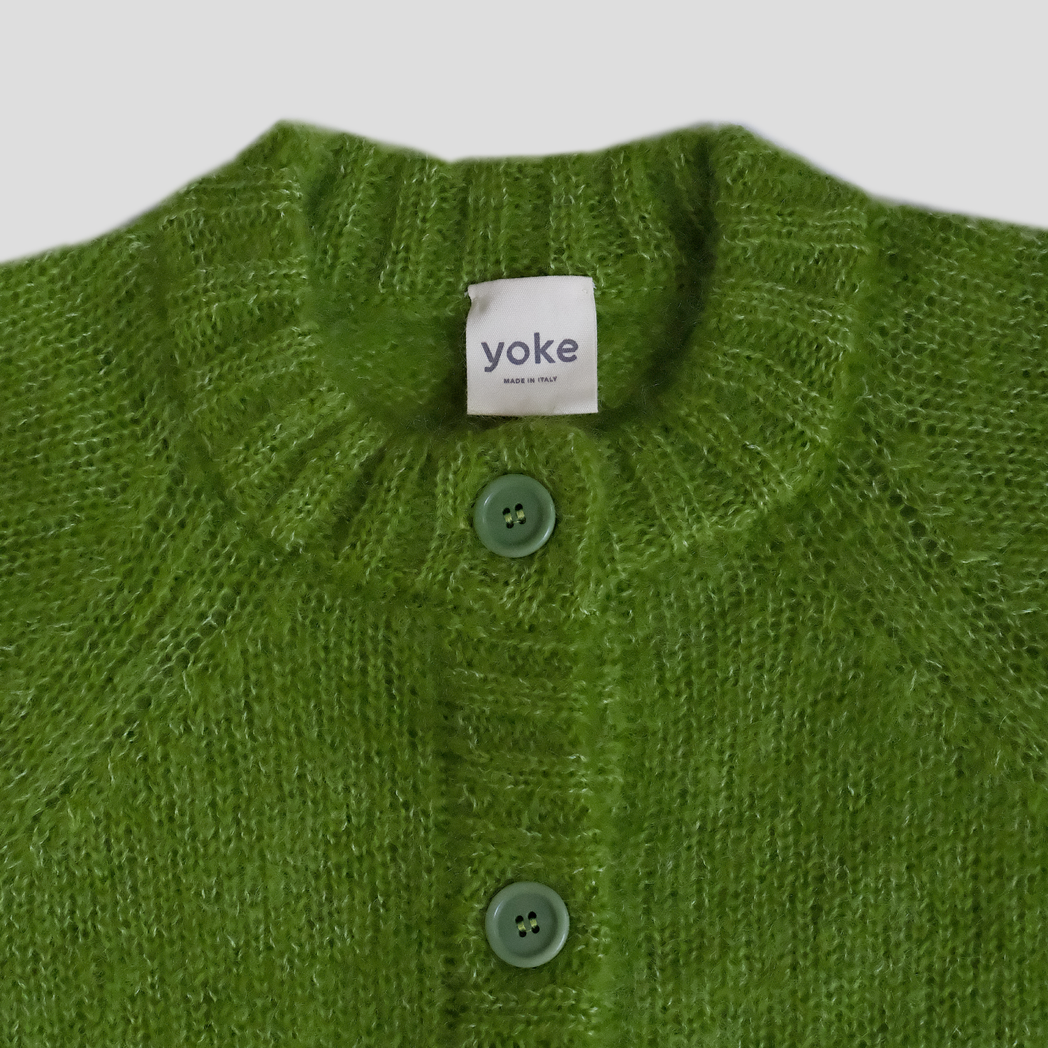 Brushed Mohair Cardigan — yoke studio