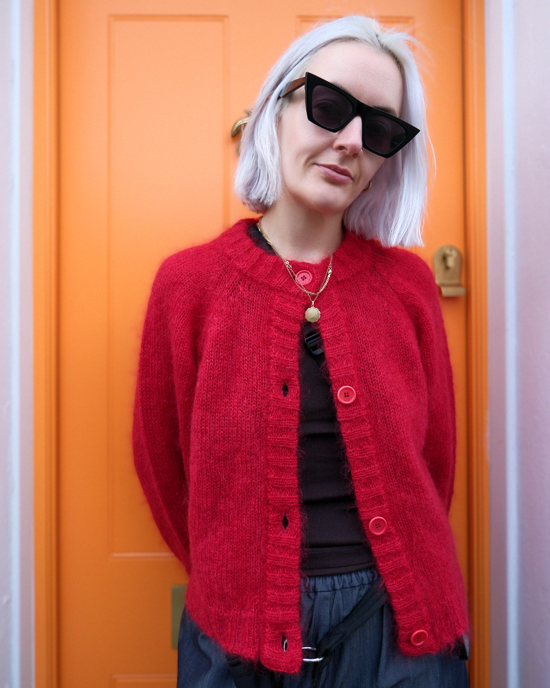 Brushed Mohair Cardigan — yoke studio