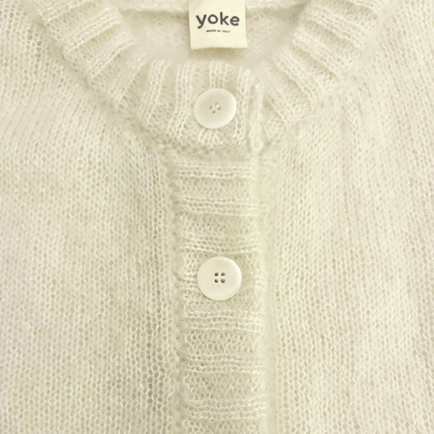 Brushed Mohair and silk Knit Cardigan — yoke studio