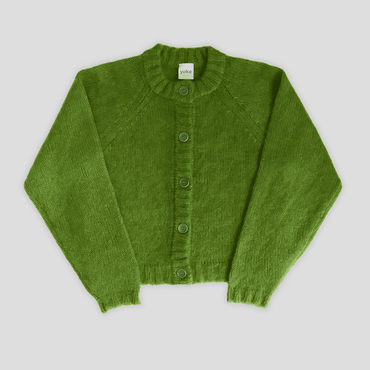 Brushed Mohair Cardigan — yoke studio