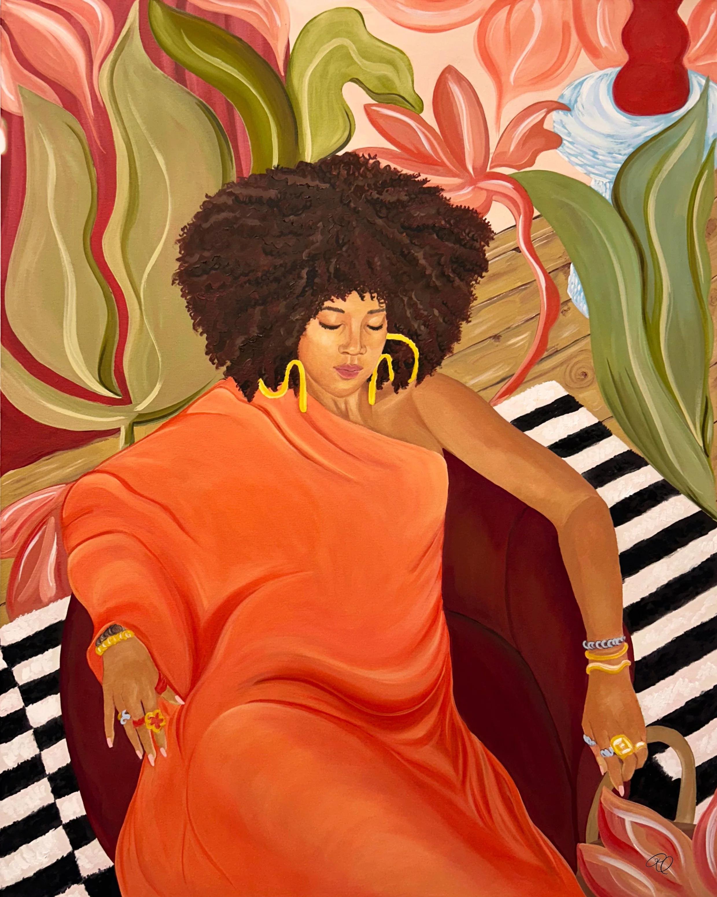 RAIA - Oil on Canvas  (32x40") Original Painting (Copy)