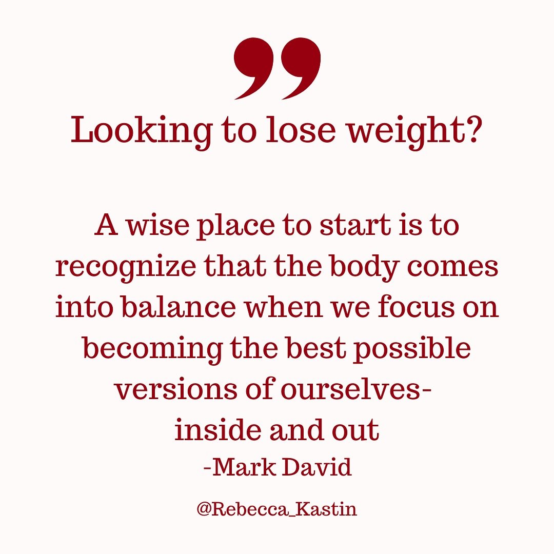 Looking to lose weight?

A wise place to start isn&rsquo;t with restriction or punishment &mdash; it&rsquo;s with alignment.

When we shift the focus from &ldquo;fixing&rdquo; our bodies to becoming the best version of ourselves &mdash; inside and ou