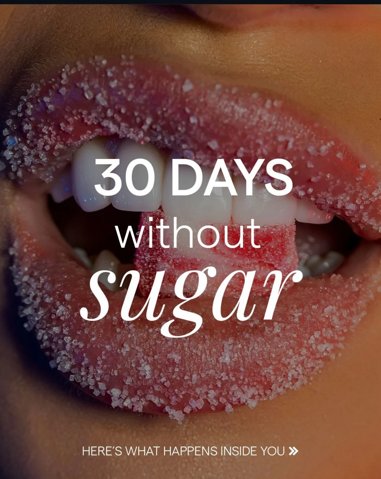 ✨ WHAT REALLY HAPPENS WHEN YOU CUT SUGAR FOR 30 DAYS ✨

If you&rsquo;ve ever wondered why people say,
&ldquo;OMG&hellip; I look different!&rdquo;

Around Week 3 or 4 of quitting sugar&mdash;this is why. 👇🏼

From Day 1, your dopamine pathways begin 