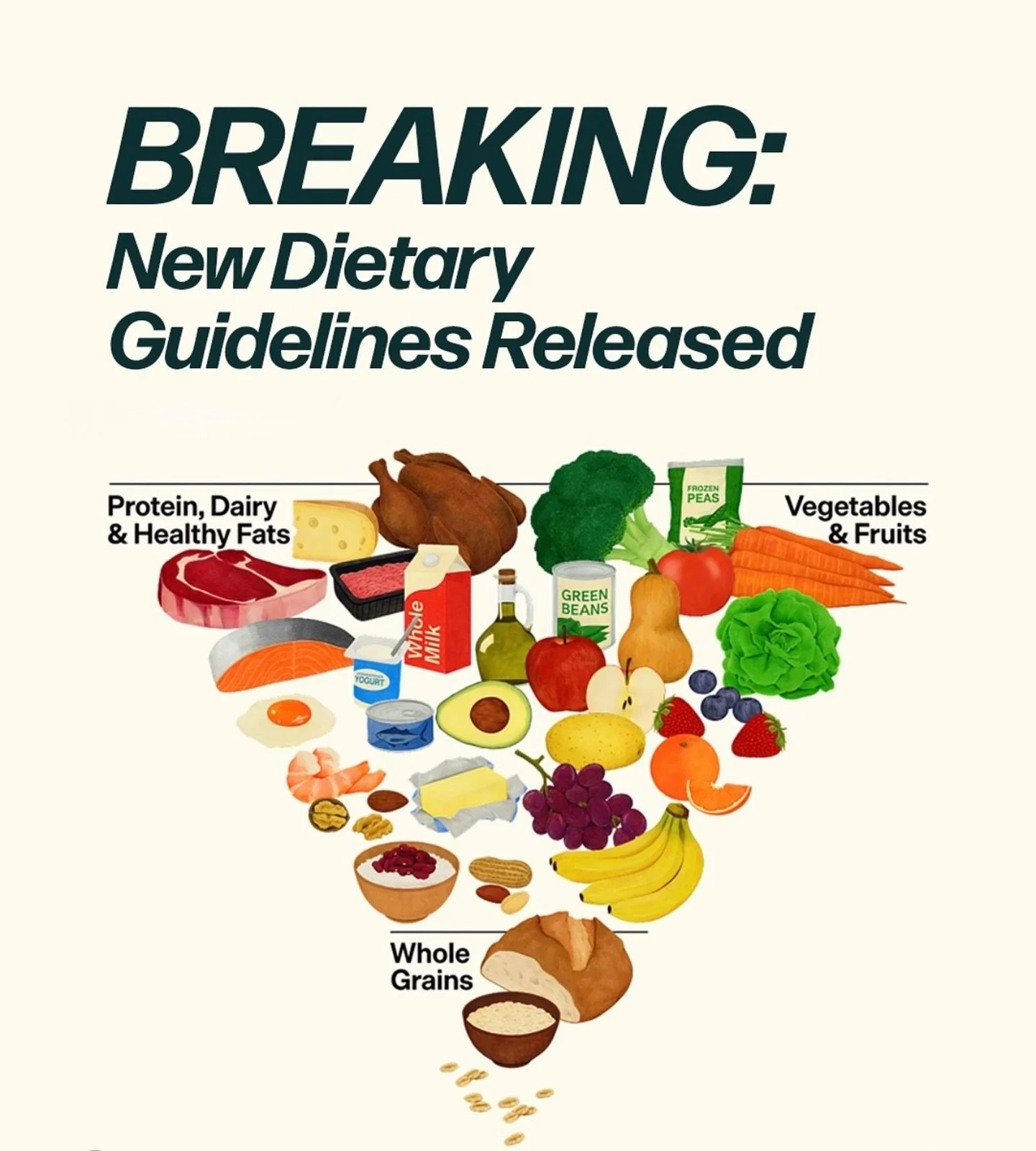 The new food pyramid just dropped &mdash; and this is an important moment for nutrition and public health.

Not because it&rsquo;s trendy.
Not because it&rsquo;s dramatic.
But because it brings the conversation back to real food &mdash; with clarity,