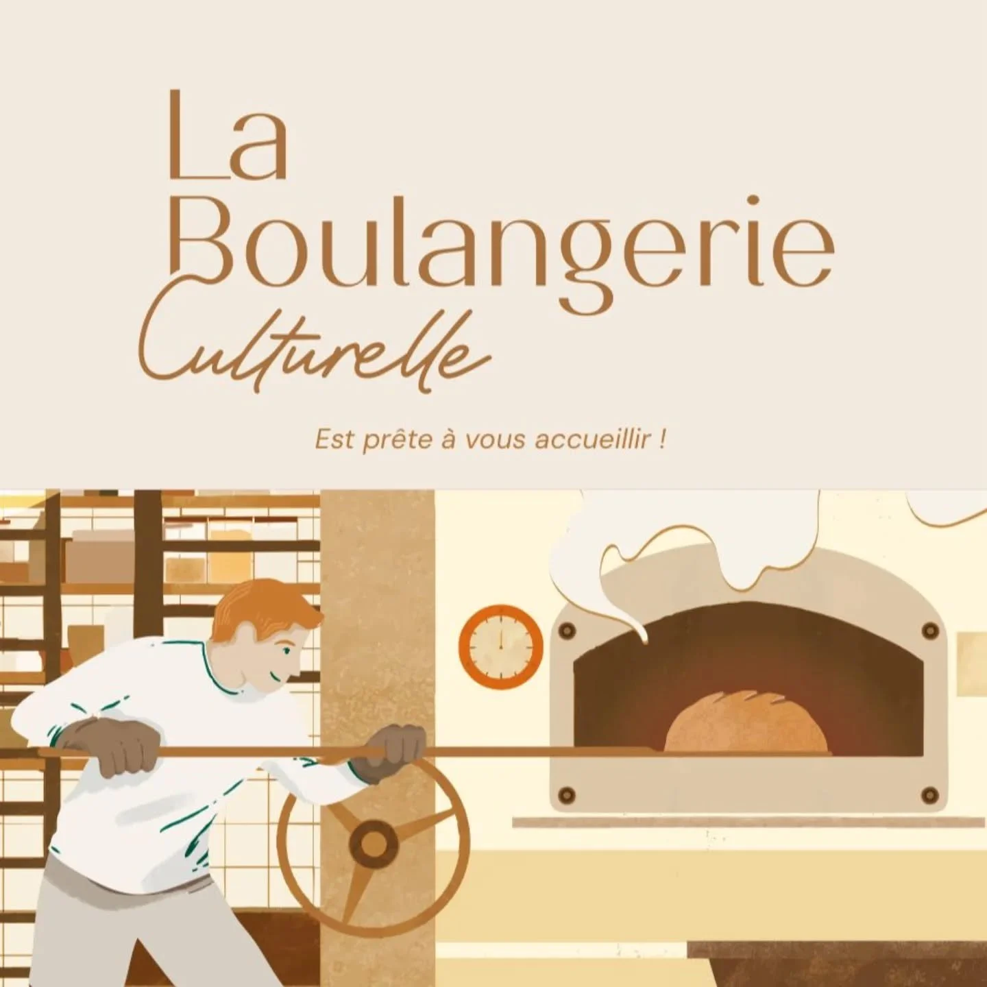 Apr&egrave;s deux ans nous sommes fiers de vous annoncer que La Boulangerie Culturelle est pr&ecirc;te &agrave; vous accueillir. Venez d&eacute;couvrir notre fa&ccedil;ade, notre identit&eacute; et surtout nos pains et nos brioches au levain ! 

19 r