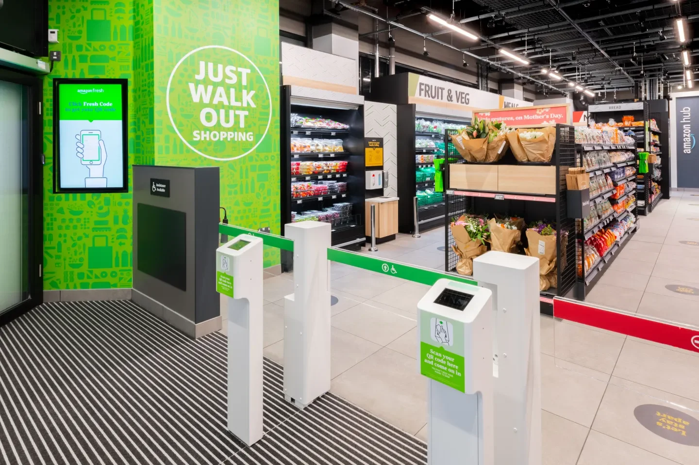 Amazon cashier-free shops
