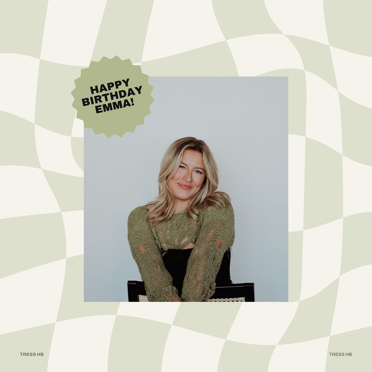 Help us wish @emma.at.tress a Happy Birthday!! 

Emma, the passion and joy you bring to Tress Hair Boutique is truly unmatched. Your talent and dedication make every day in the salon brighter and more beautiful, and we&rsquo;re so proud to have you a