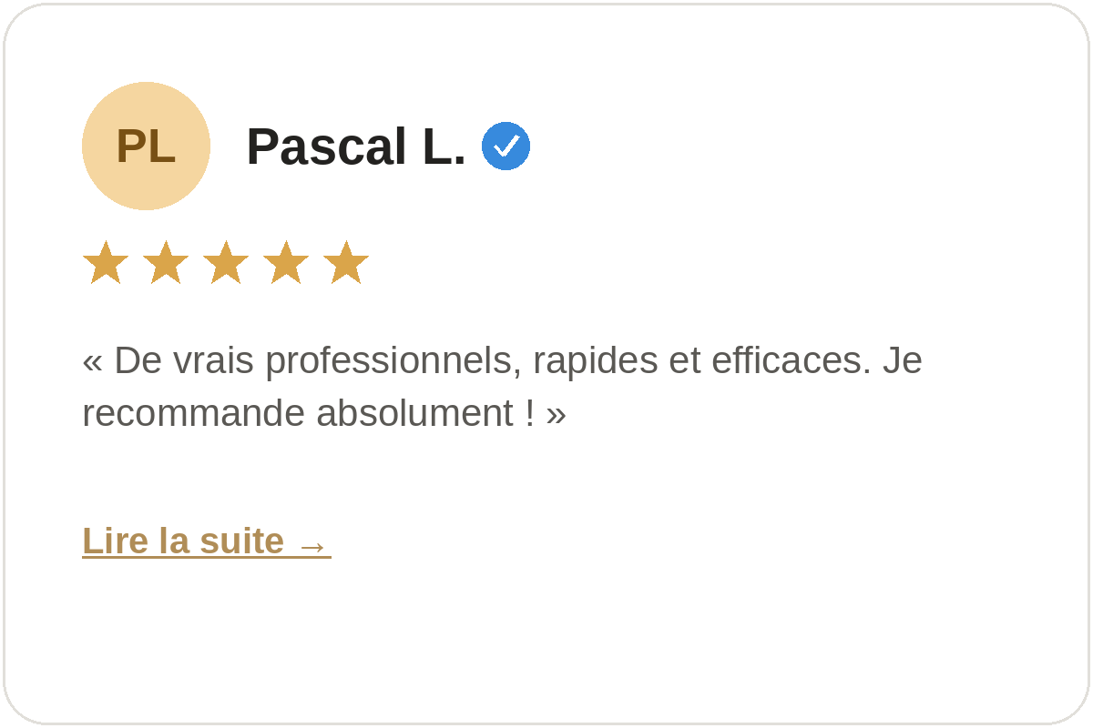 Avis Google 5 étoiles de Pascal L. sur une séance photo plage en famille avec Fabien Lefebvre Photographe en Martinique