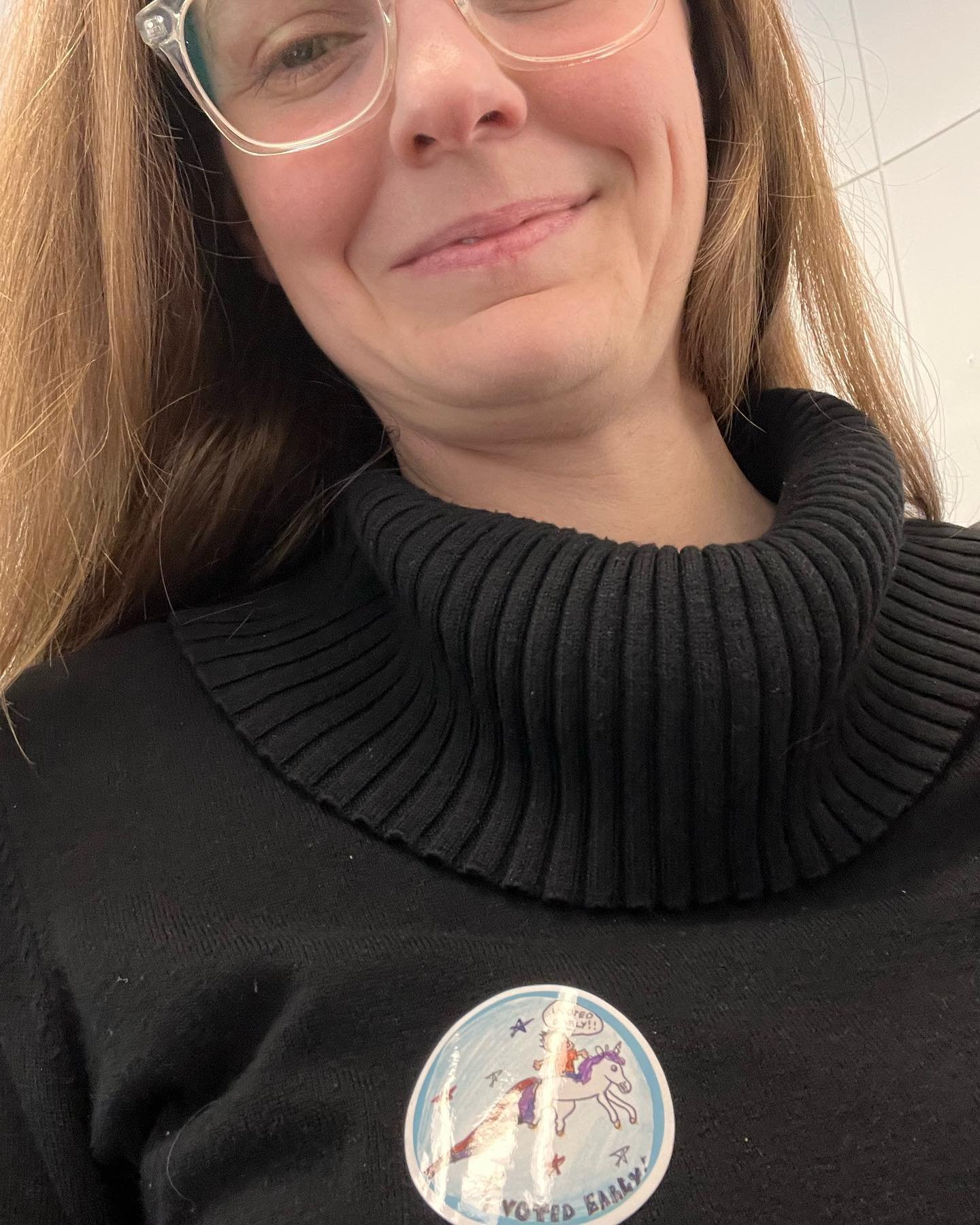If you vote early, you can get this rad sticker! BTW, it took less than five minutes to vote early.  You can vote at any early voting in Wake County. 

And then stop by your nearest public library! Even time I visit one, I&rsquo;m so proud to live in