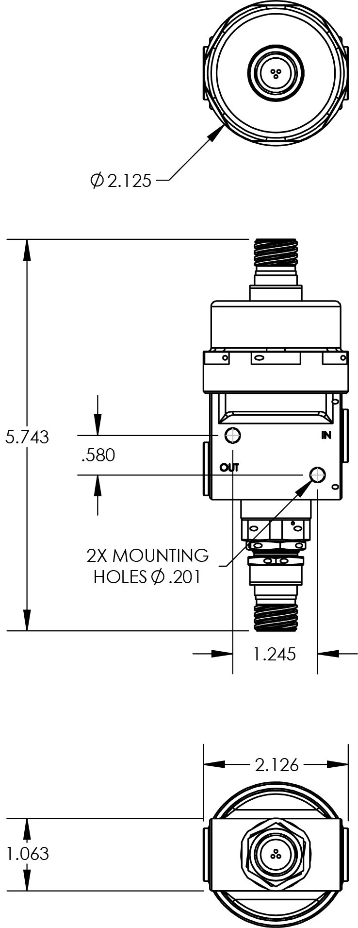 1/4” 2-Way Normally Closed Direct-Acting Latching Solenoid Valve - TS ...