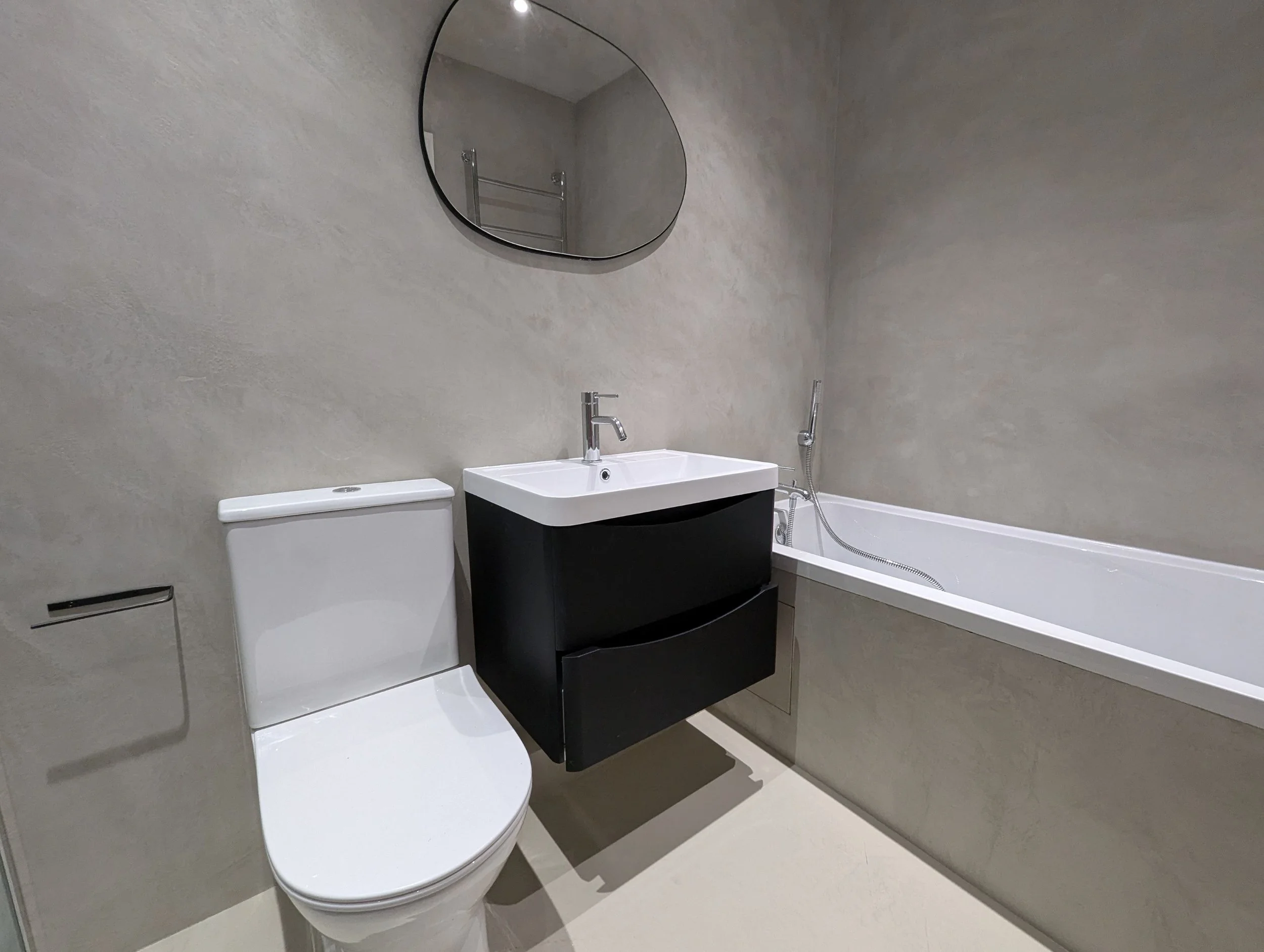 Microcement Bathroom Renovation in Leytonstone