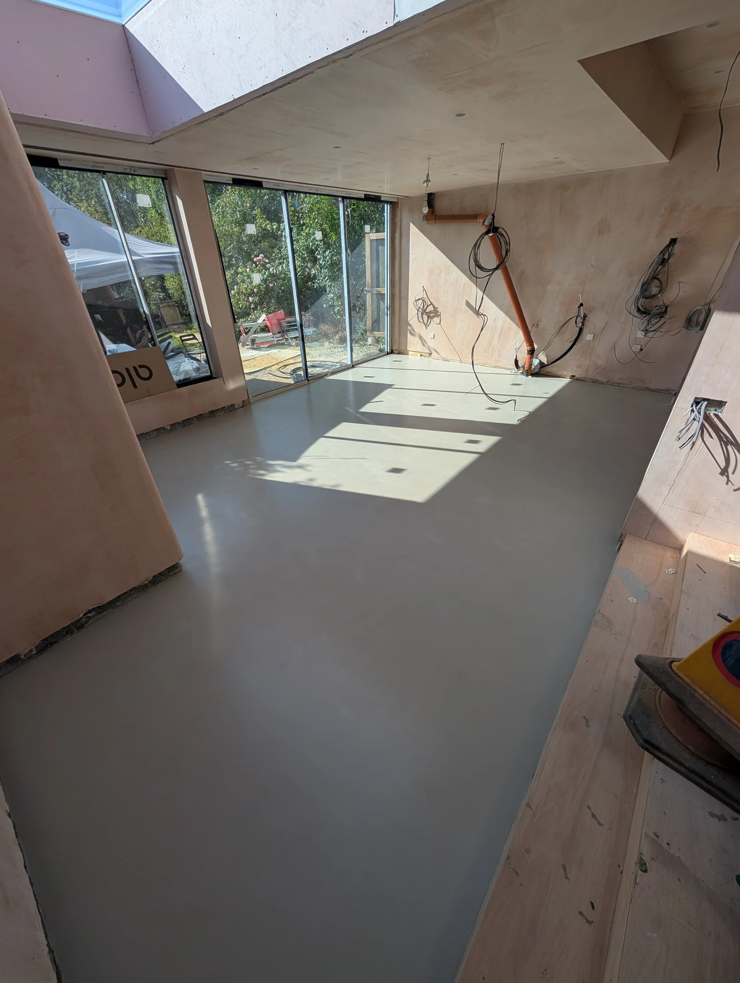 Micrrocement flooring install