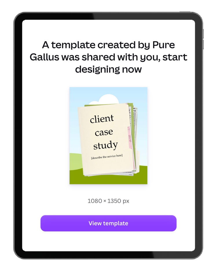 Editing Canva templates