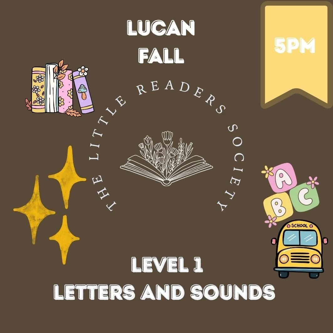 LUCAN FALL: Level 1, Letters and Sounds (6 CLASS) 5PM