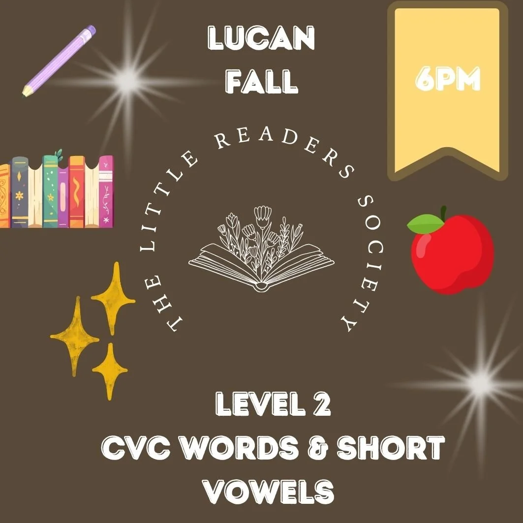 LUCAN FALL: TLRS Level 2, Short Vowels and CVC Words (6 CLASS) 6PM