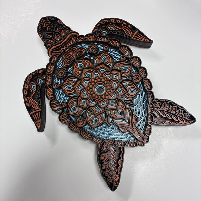 Wooden Turtle Wall Art