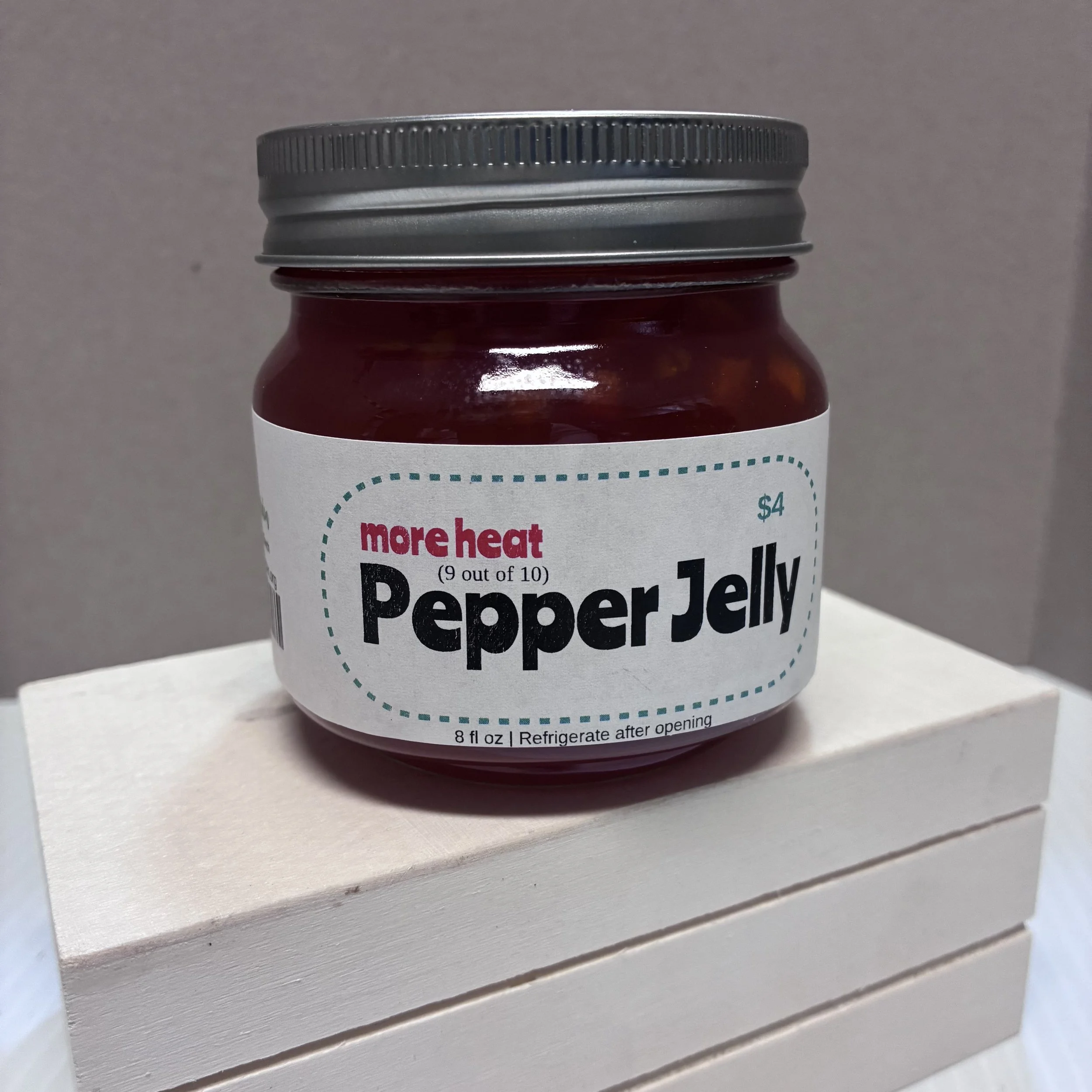 Pepper Jelly w/More Heat, 8oz