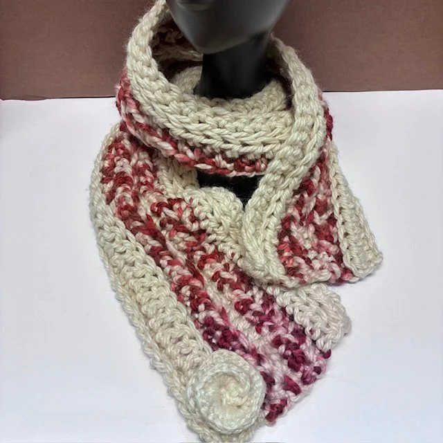 Rosette Detail Scarf