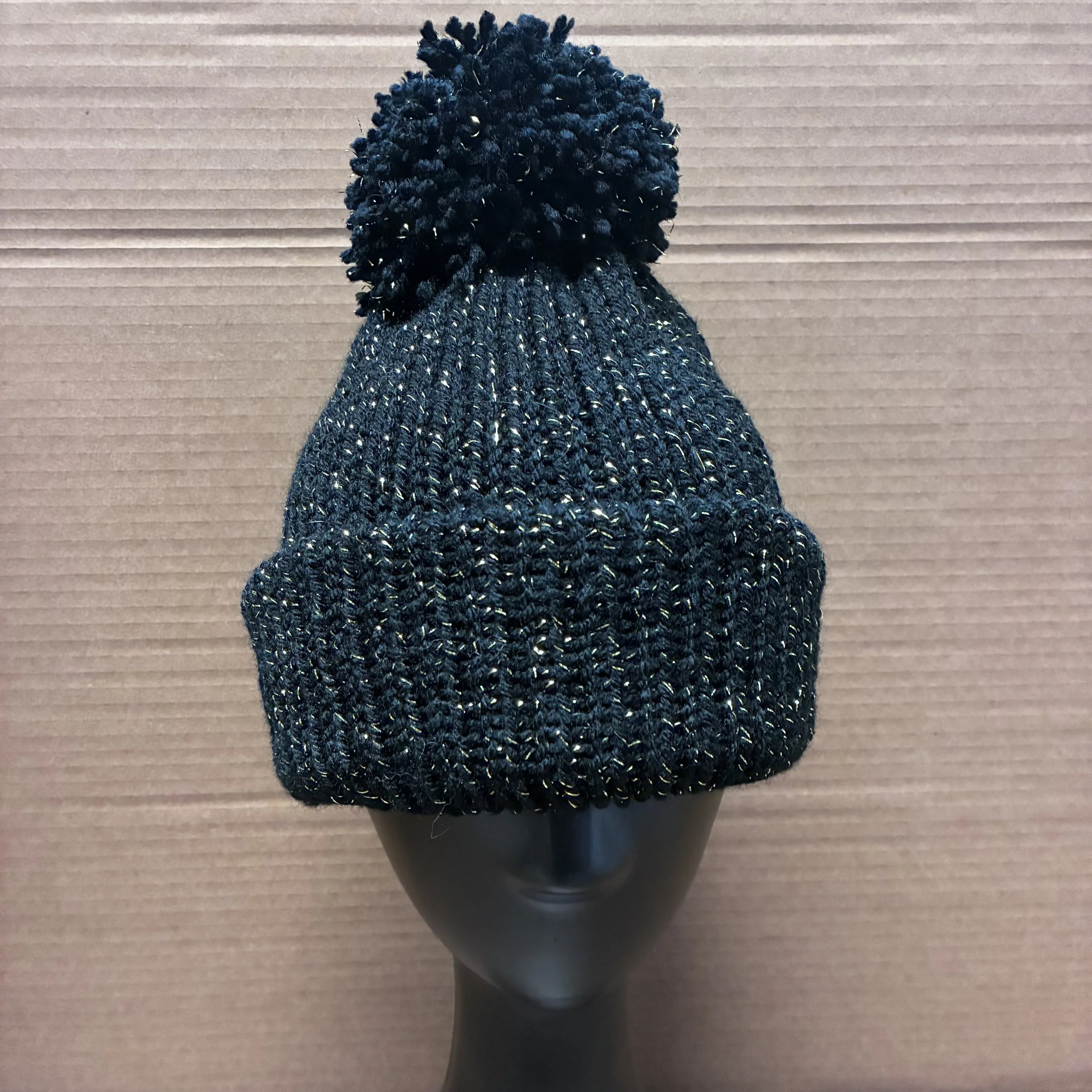 Black Sparkle Beanie
