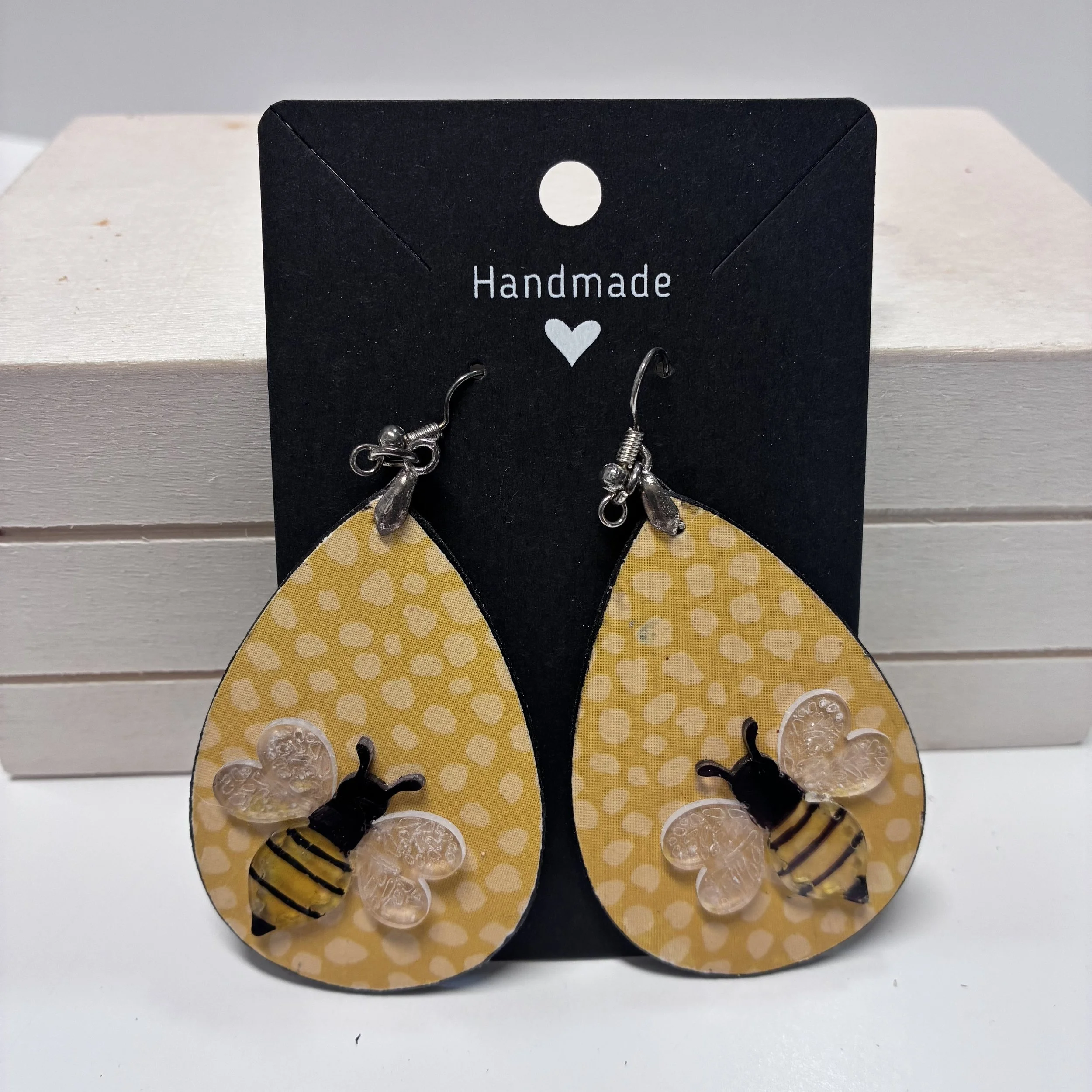 Bee Teardrop Earrings 2