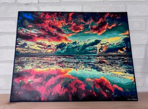 Sunset Serenity Canvas Art 16x20