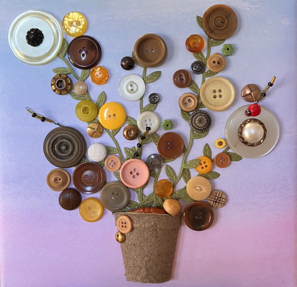 Button Art, unframed