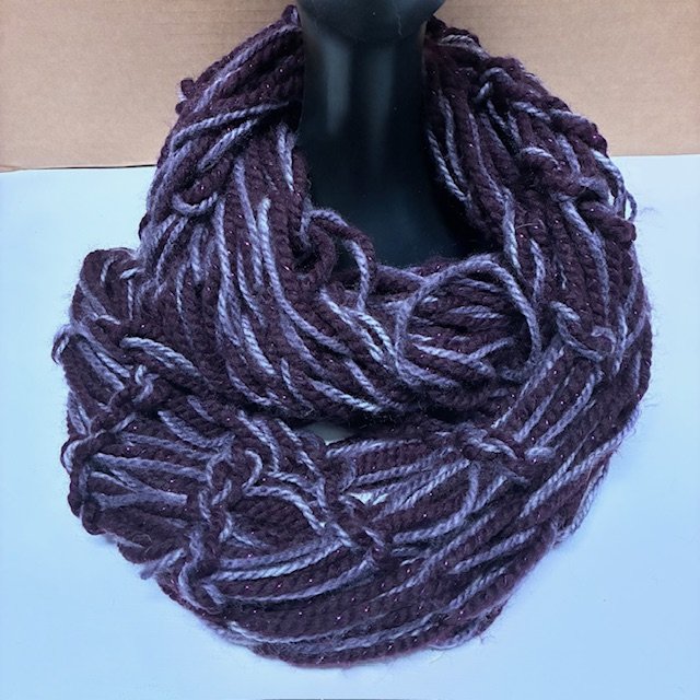 Purple Infinity Scarf