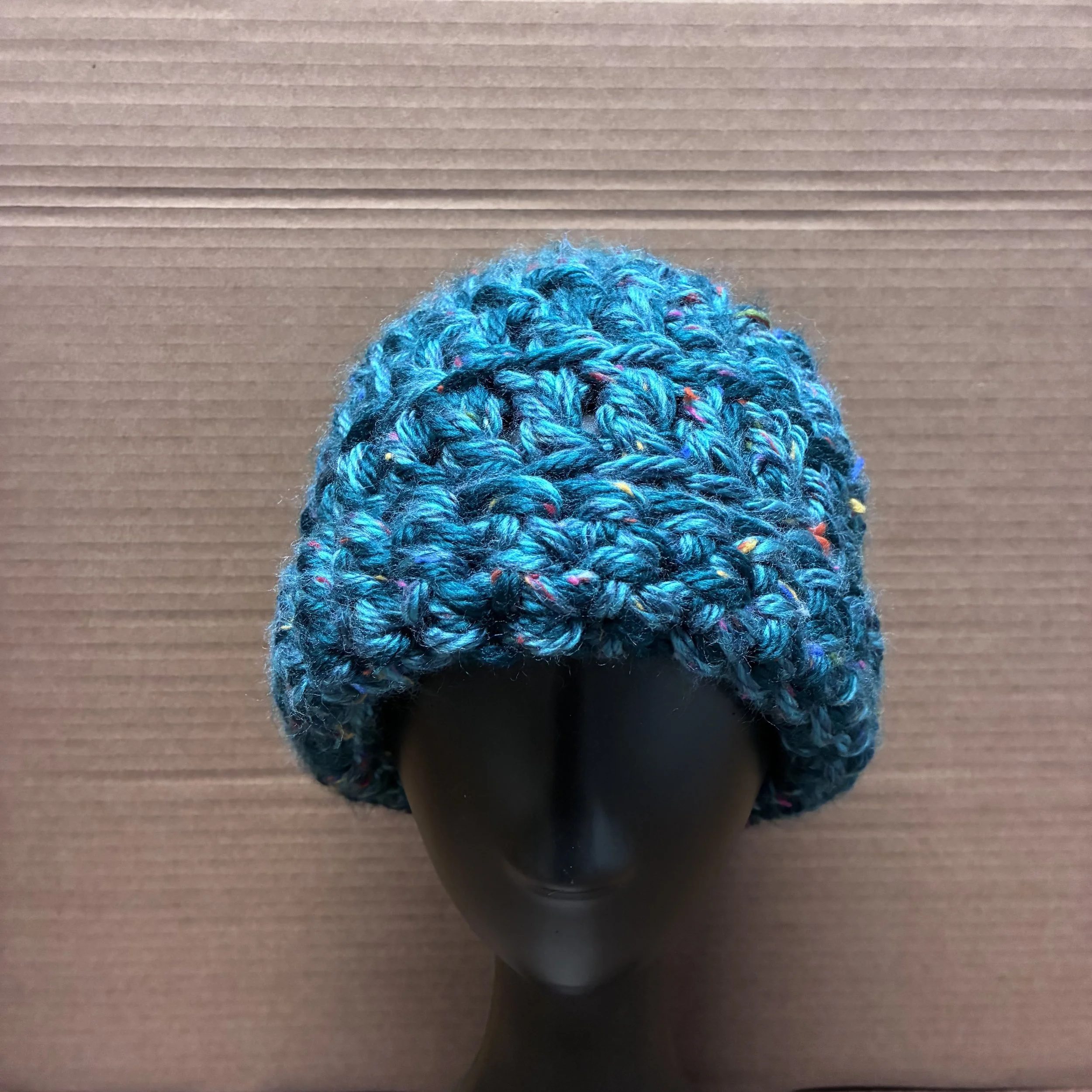 Chunky Blue Beanie
